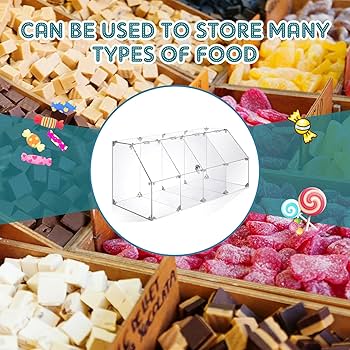 Amazon.com: Geetery 2 Pack 4 Tier Acrylic Candy Bin Clear